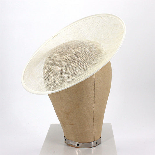 UK Made Sinamay Sweep Saucer Fascinator Base 26x26cm - HA012