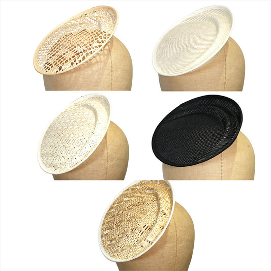 UK Made Straw Pleated Disc Saucer 18x16cm - HA017