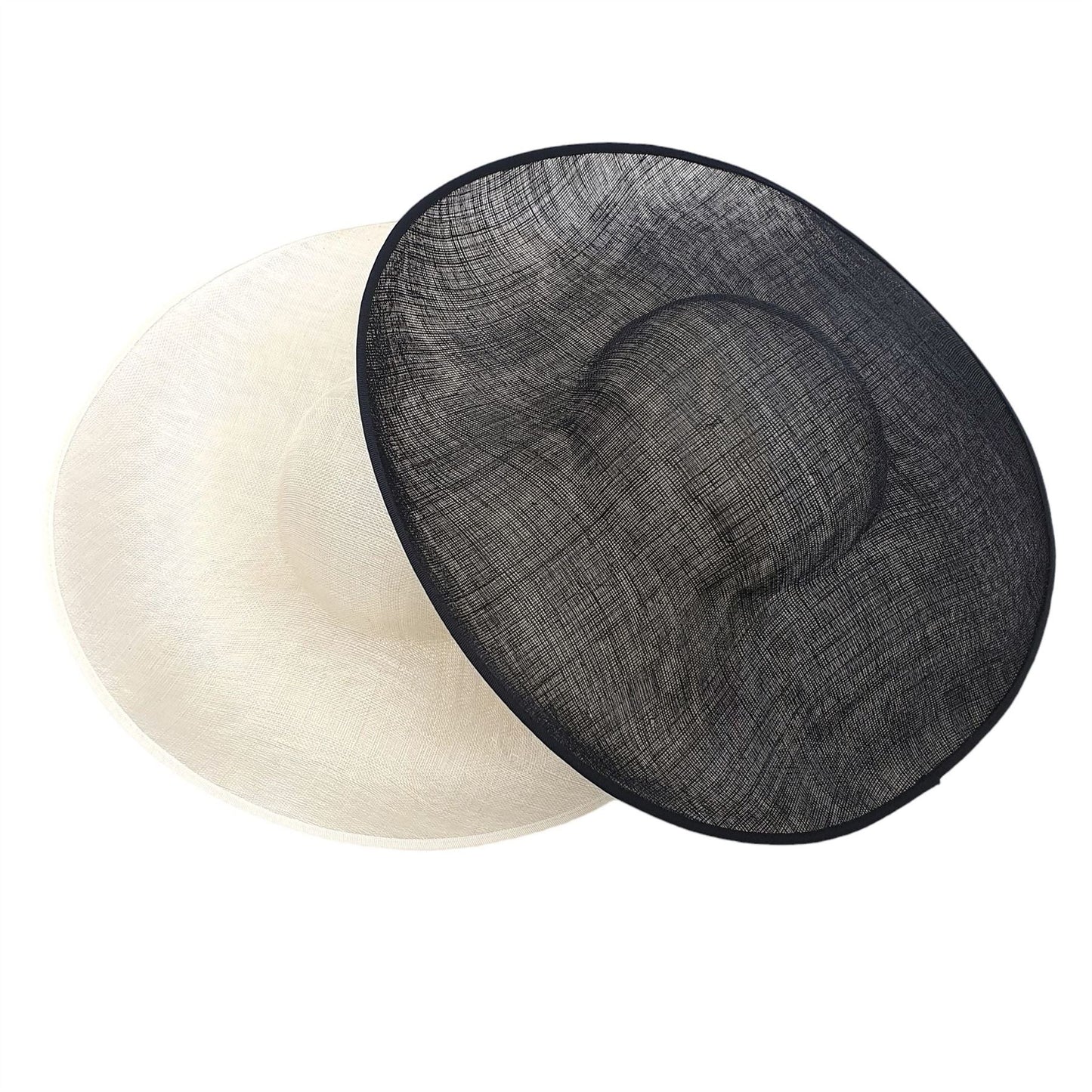 Sinamay Side Sweep Hat Base 45cm - HA076