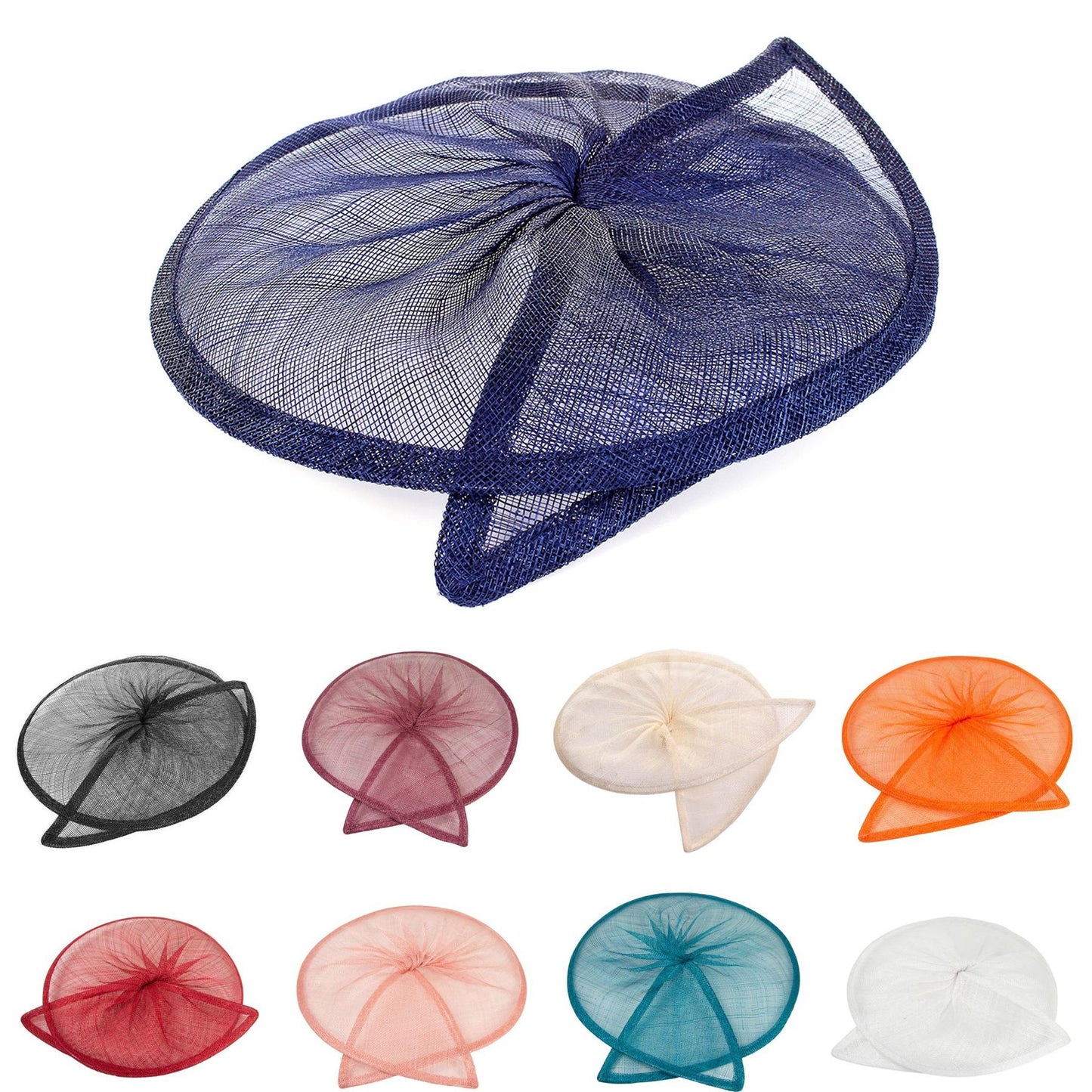 Sinamay Gathered Split Saucer 30cm - HA067