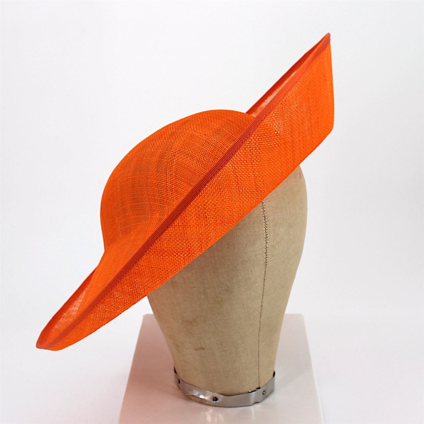 UK Made Sinamay Round Up brim Hat Base 37cm - HA101