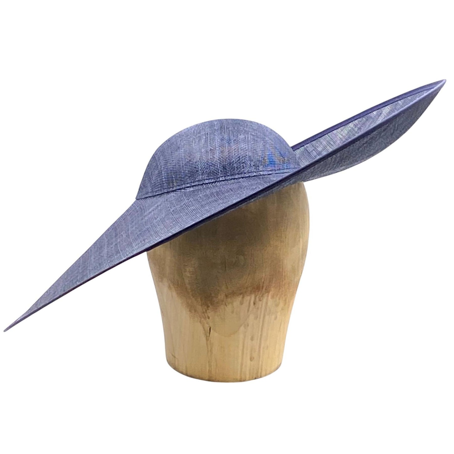 UK Made to Order Huge Sinamay Side Sweep Round Crown 46cm - HA084