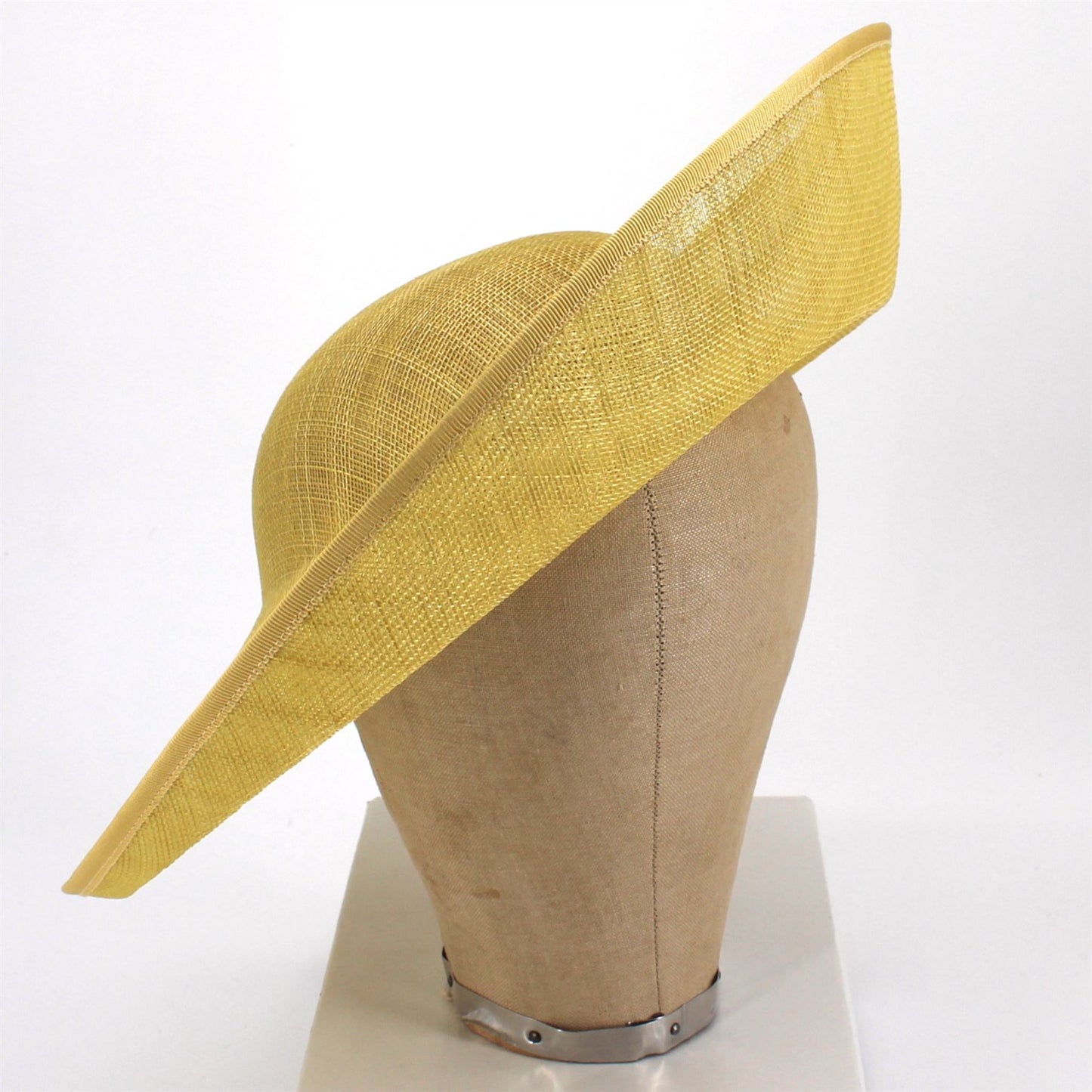 UK Made Sinamay Round Up brim Hat Base 37cm - HA101