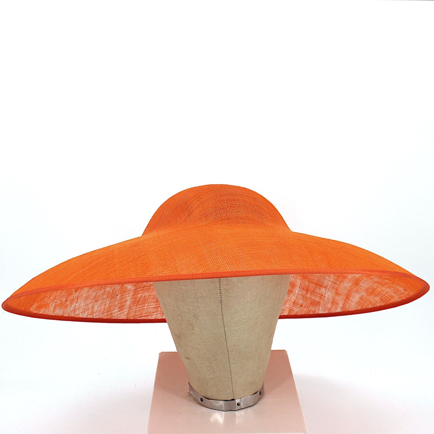 UK Made Sinamay Wide Down Brim Hat Base 48x42cm - HA098