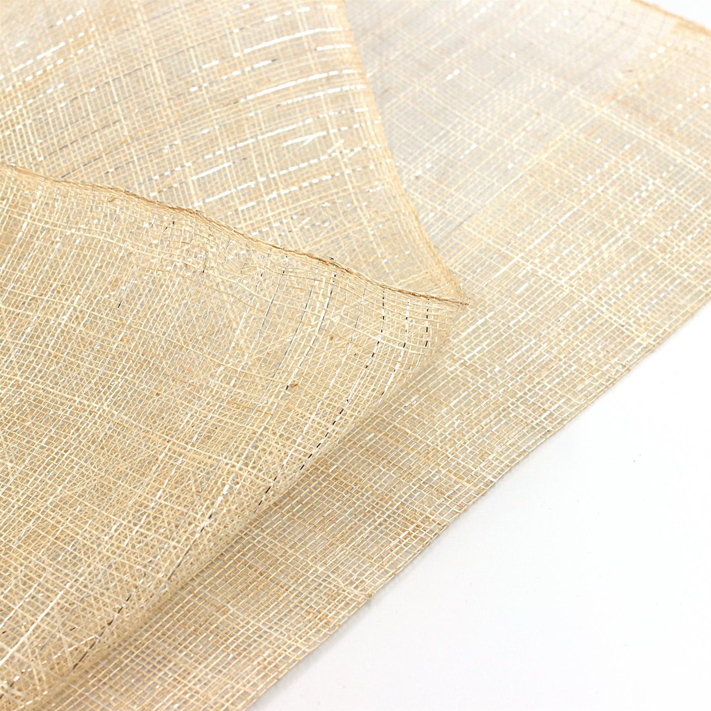Hand Made Lurex Sinamay 90cm x 1m - FS066