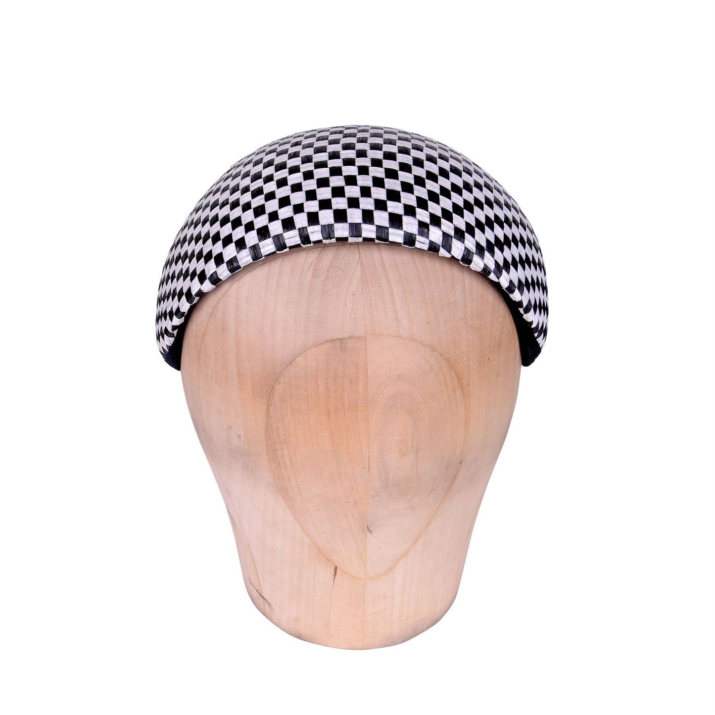 Check Rafia 3D Halo Headband 12x31cm Black - HA007