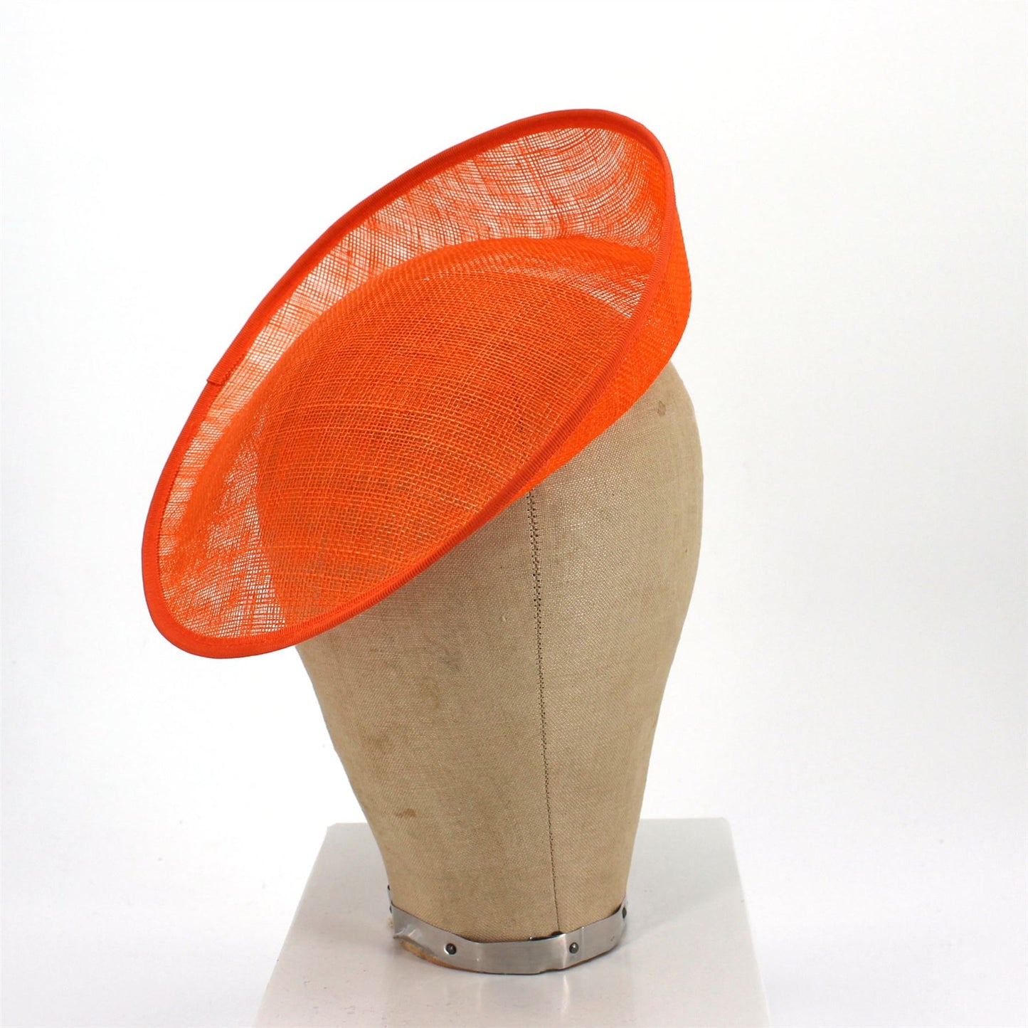 UK Made Sinamay Small Up brim Fascinator Base 25x24cm - HA034