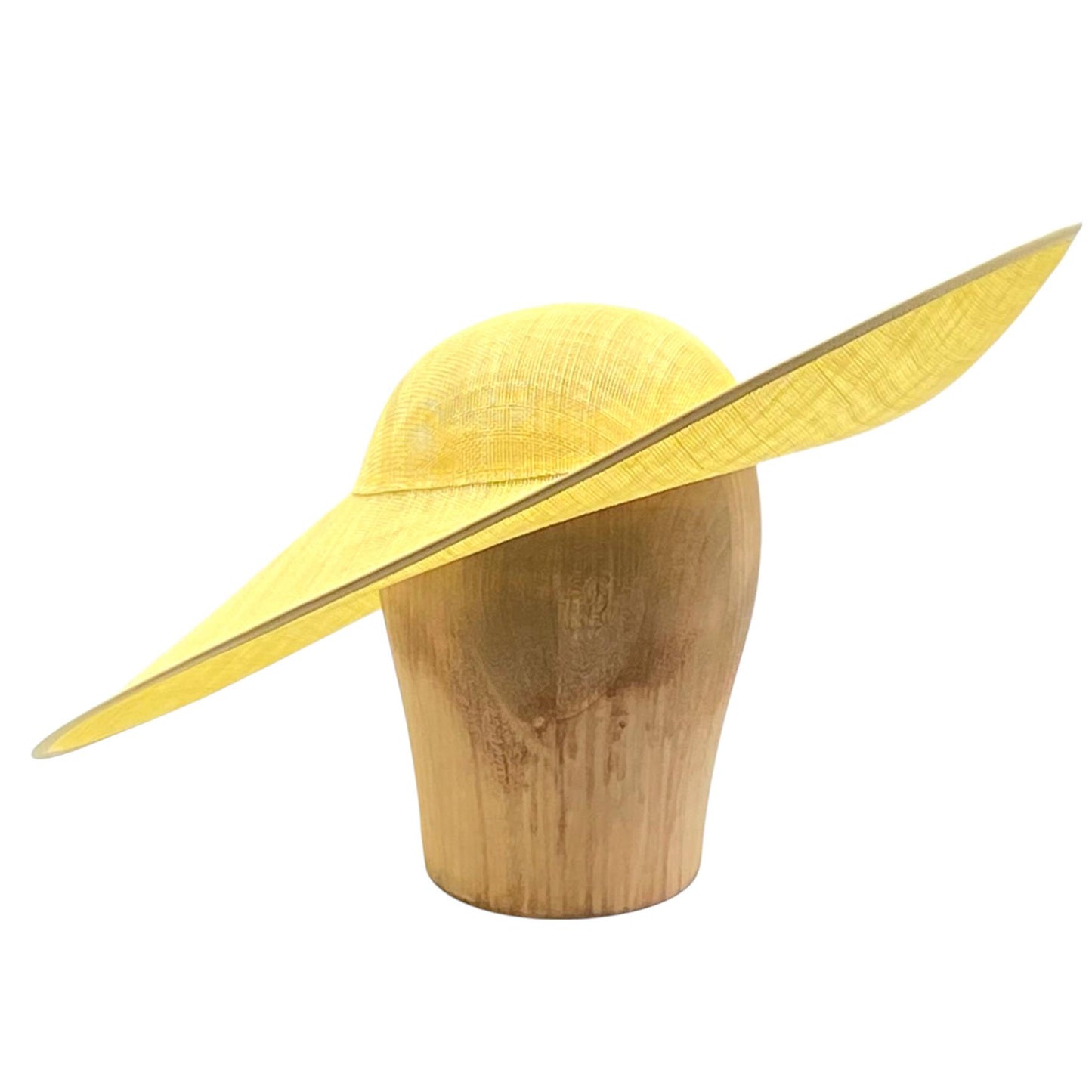 UK Made to Order Huge Sinamay Side Sweep Round Crown 46cm - HA084