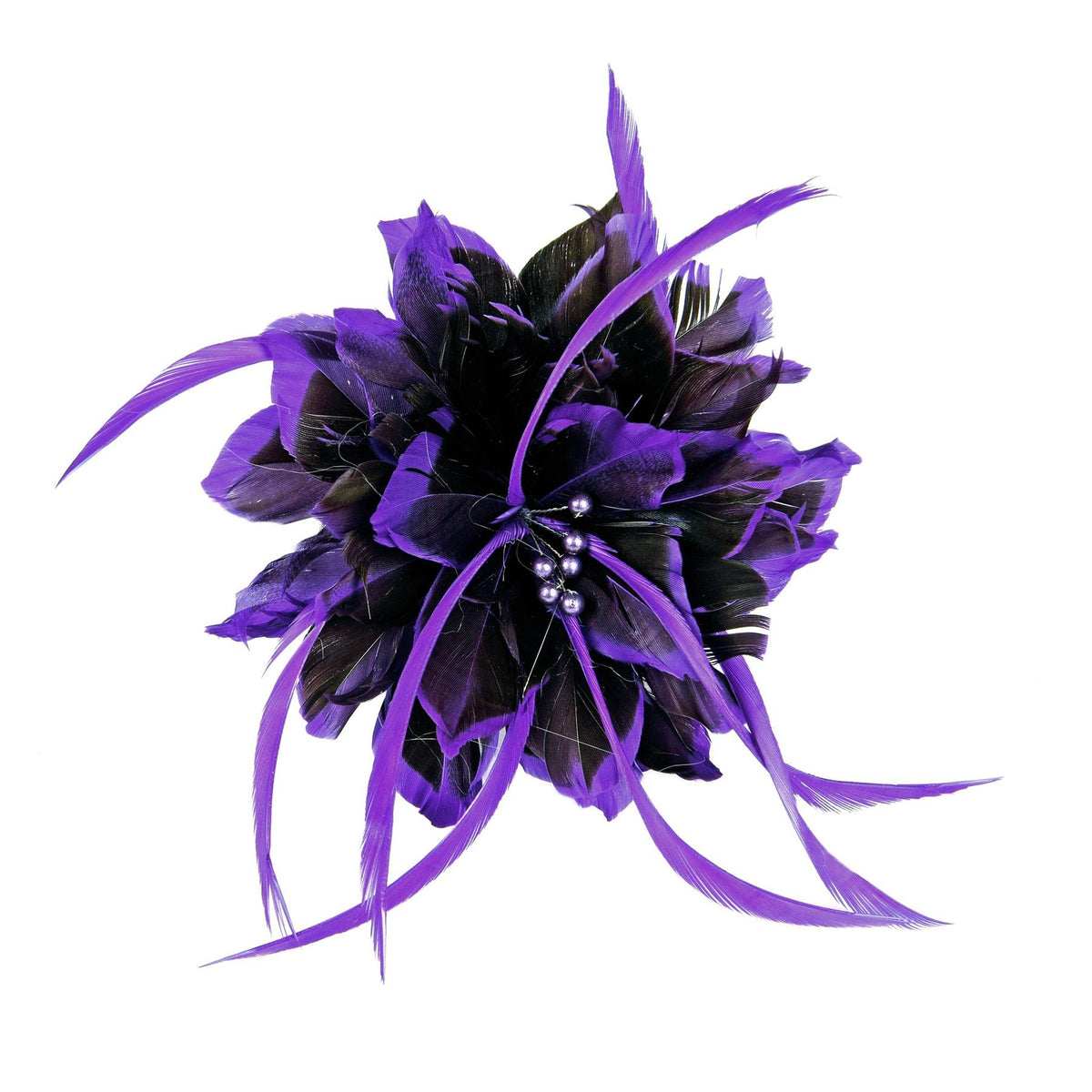 Tip Dyed Goose Biot Flower 15cm - FM057