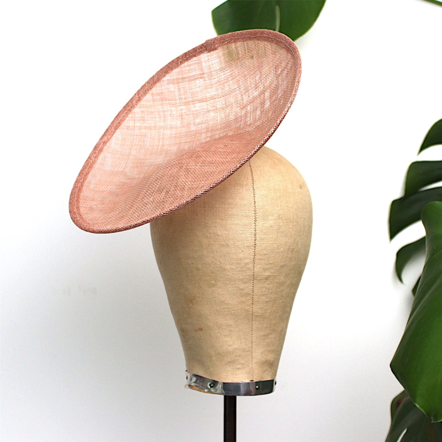 Sinamay Saucer Up brim Base 26x27cm - HA019