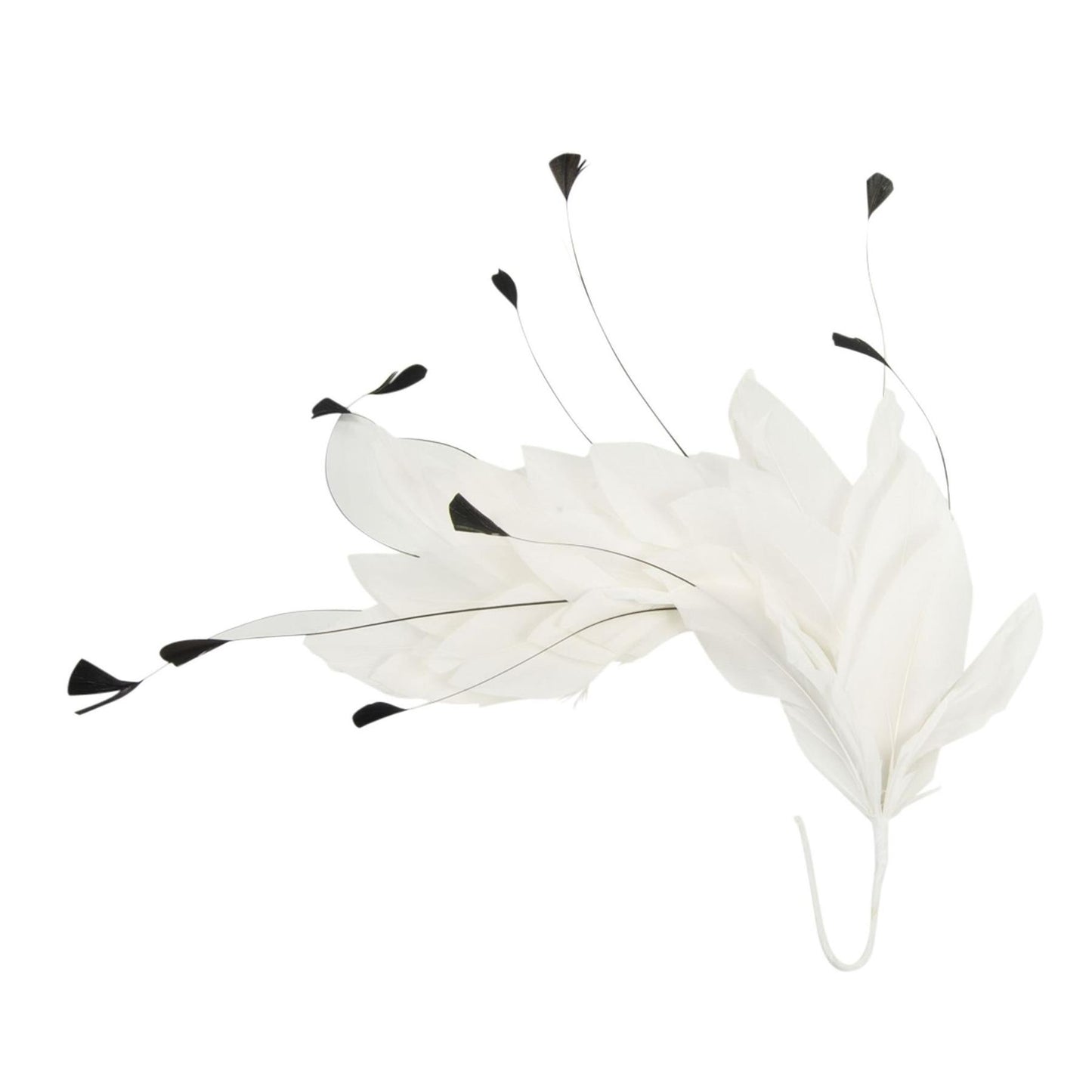 Goose Feather Coq Mount on Wire 30cm - FM040