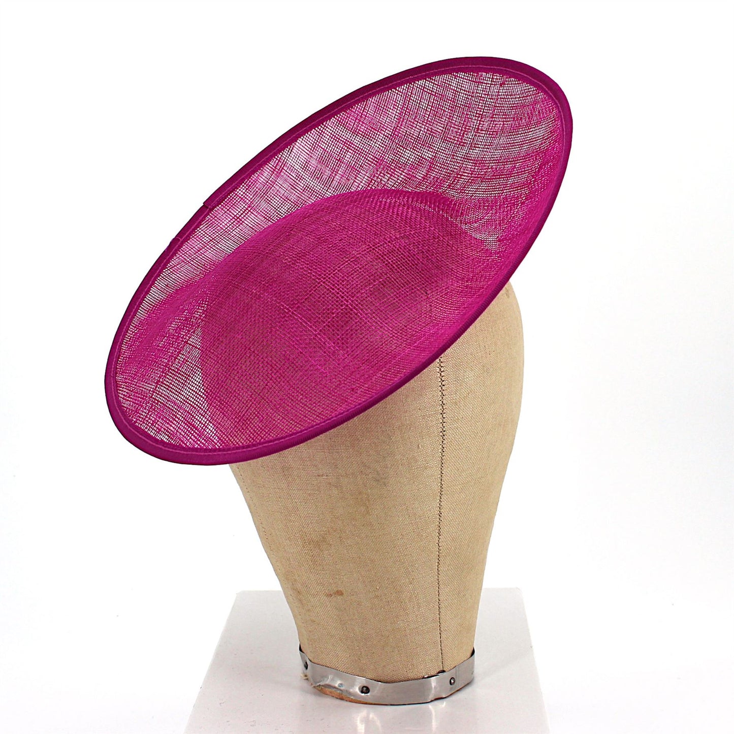 UK Made Sinamay Sweep Saucer Fascinator Base HA012