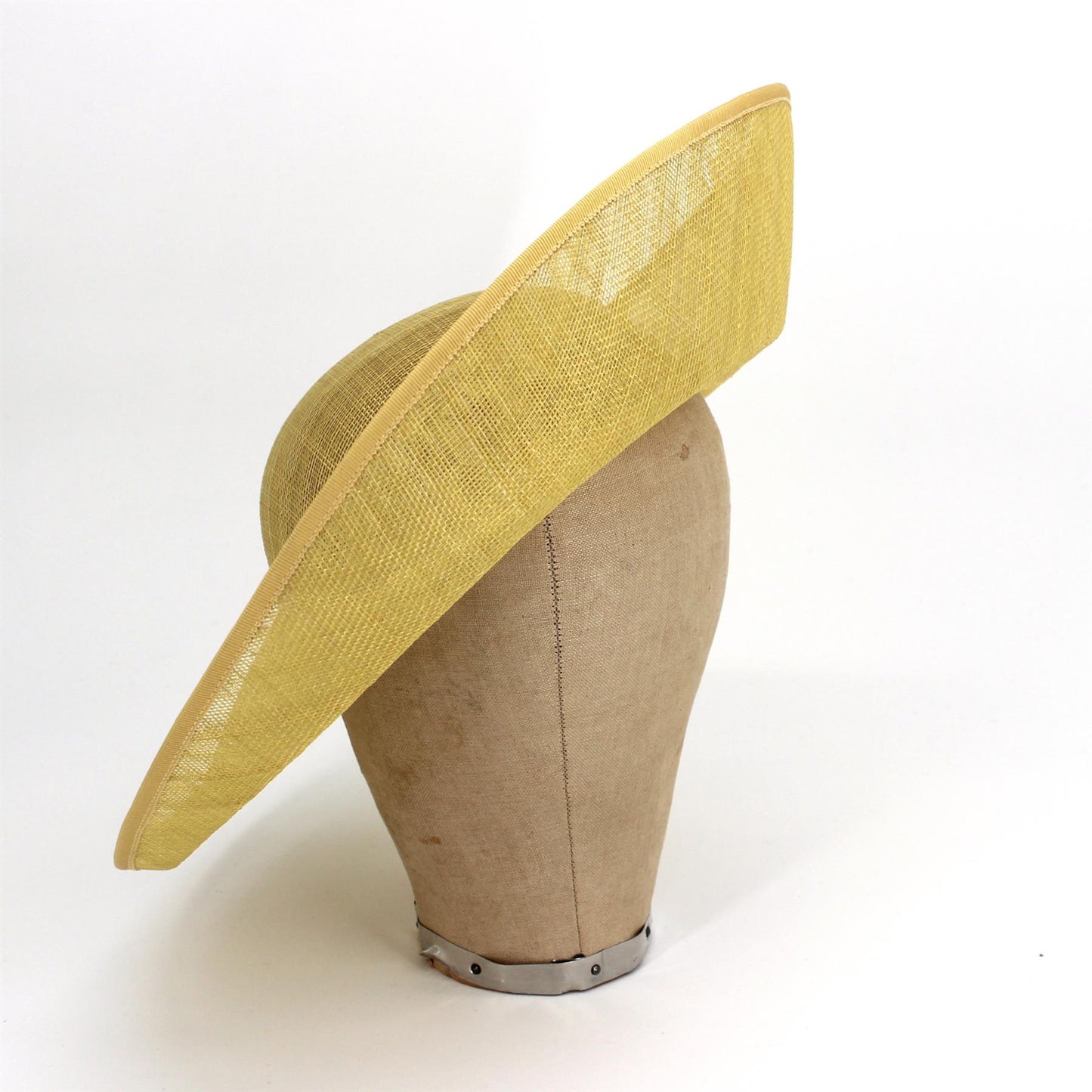 UK Made Sinamay Round Up brim Hat Base 37cm - HA101