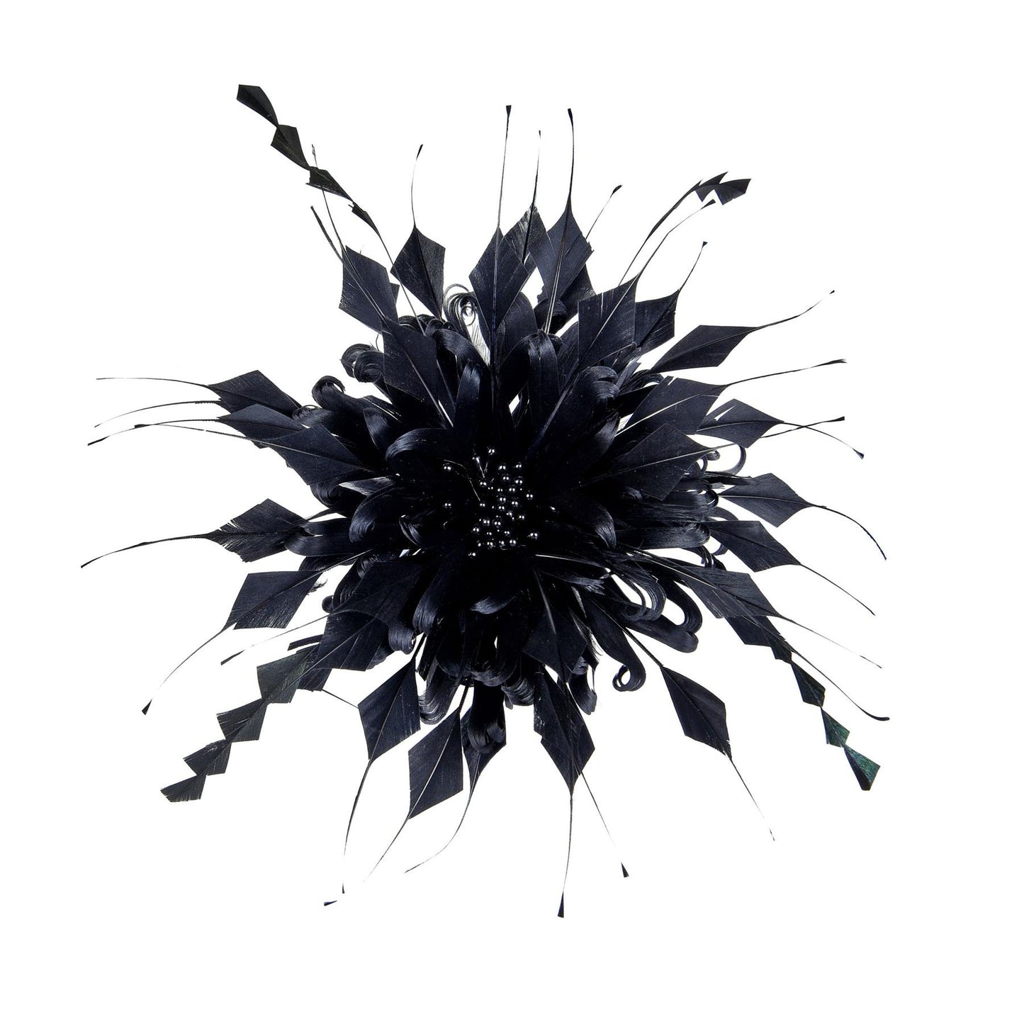 Curly Goose Coque Feather Flower 20cm - FM054