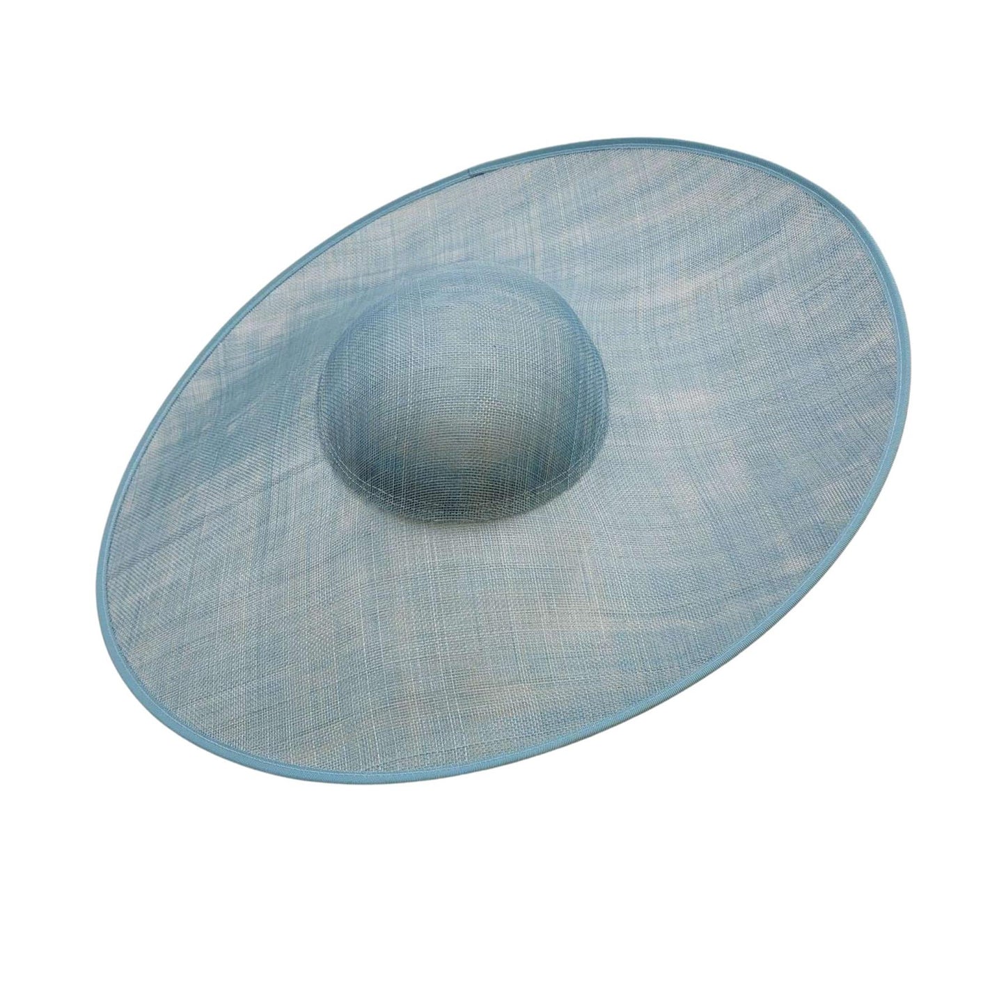 UK Made to Order Huge Sinamay Side Sweep Round Crown 46cm - HA084