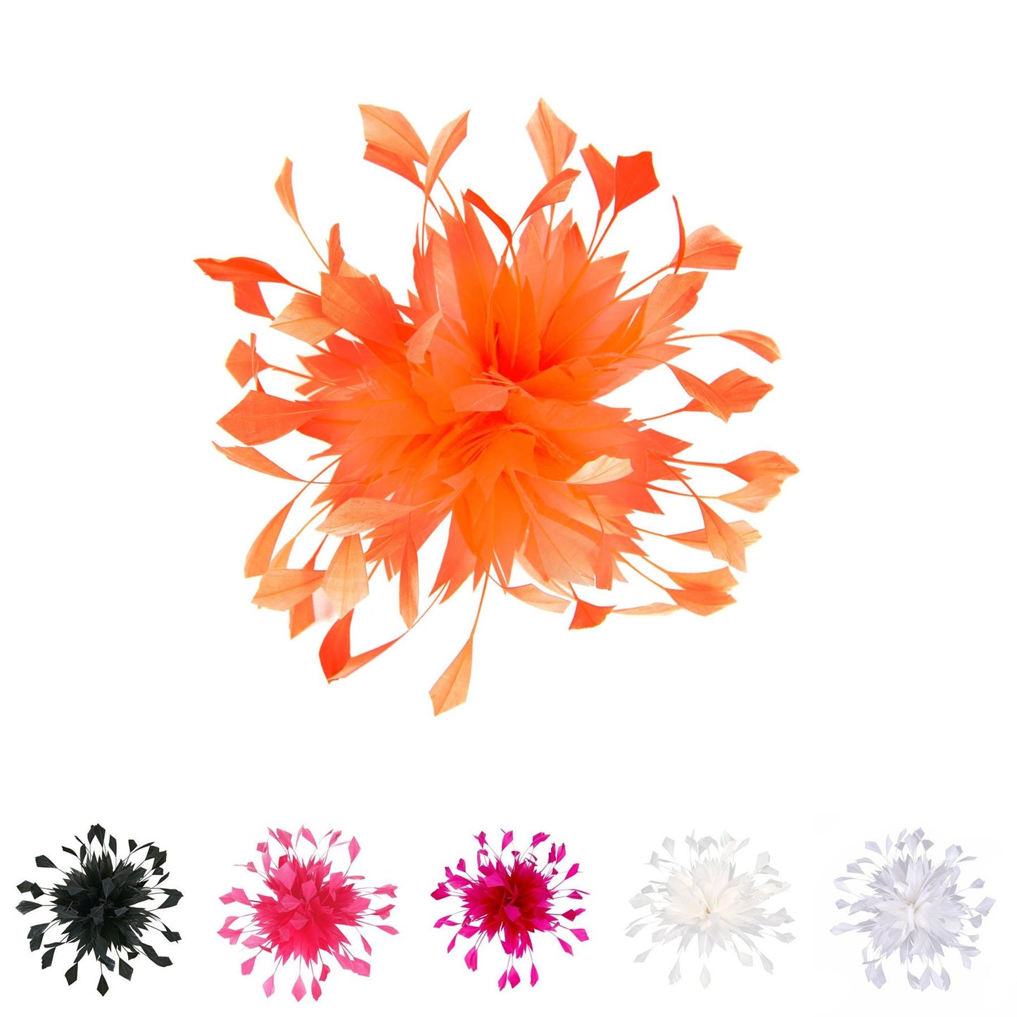 Spiky Centre Goose Feather Flower 20cm FM056