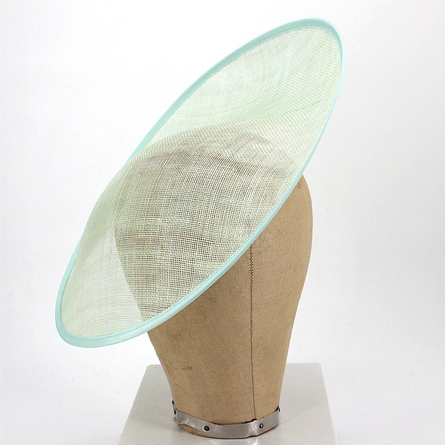 UK Made Sinamay Large Side Sweep Up brim Fascinator Hat Base 33x34cm - HA078