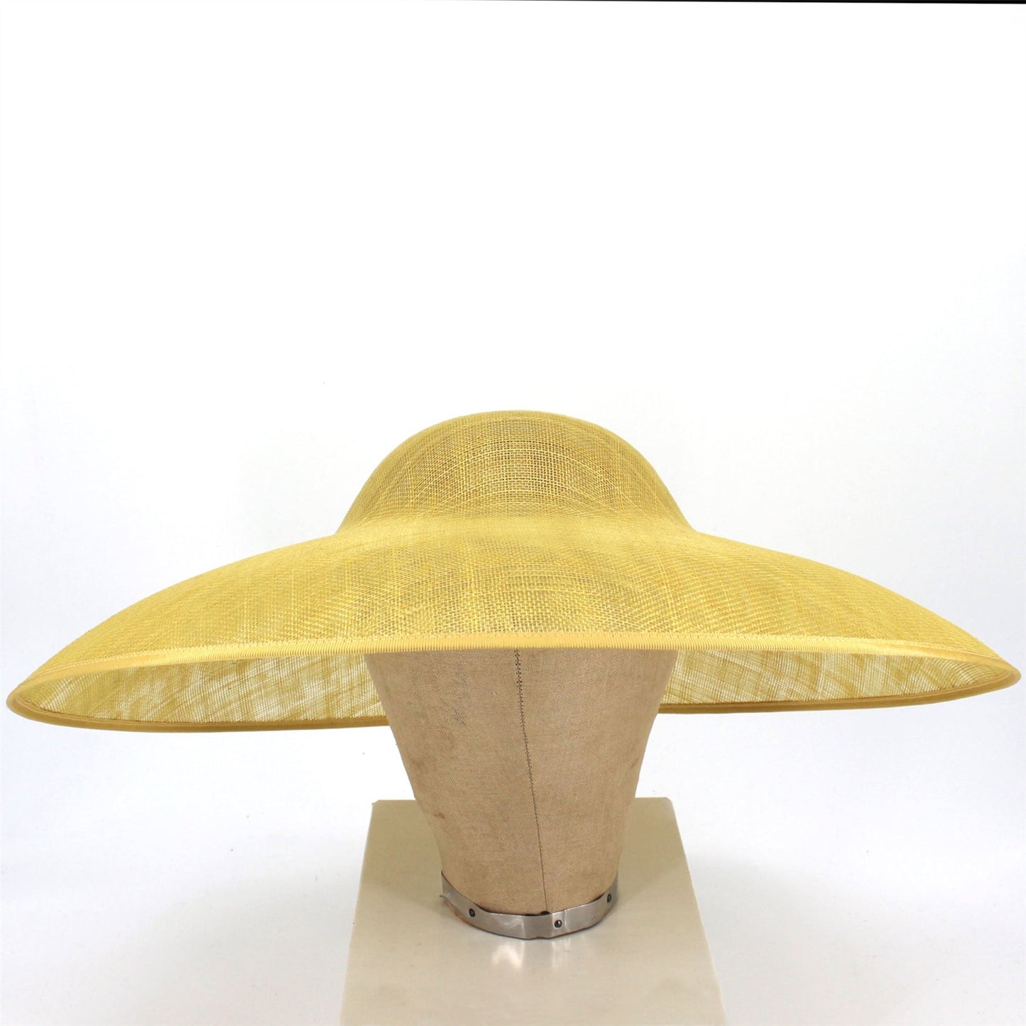 UK Made Sinamay Wide Down Brim Hat Base 48x42cm - HA098