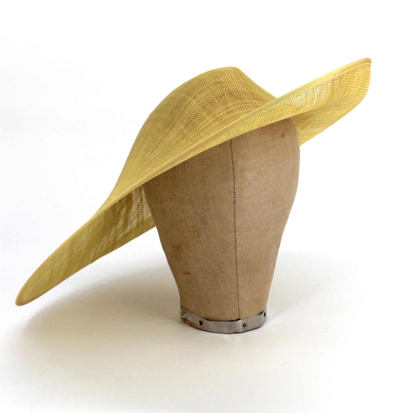 UK Made Sinamay Large Asymmetrical Sweep Hat Base - HA100