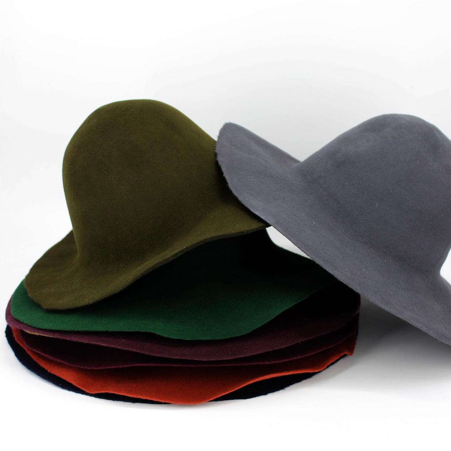Wool Felt Flare Capeline for Hats 28cm - HF029
