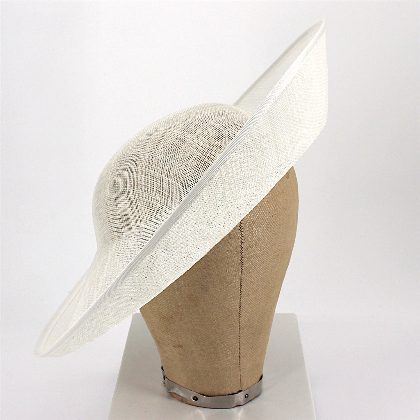 UK Made Sinamay Round Up brim Hat Base 37cm - HA101