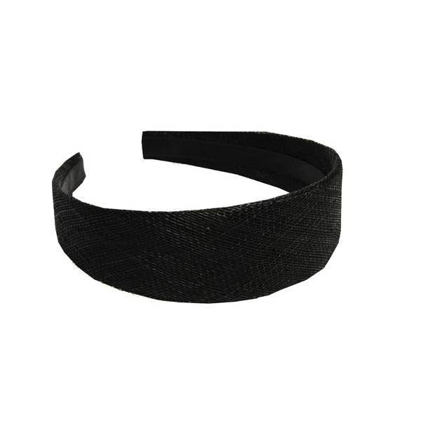 Sinamay Covered Satin Headband 37cm - HB015