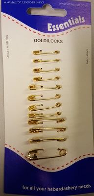 Assorted Safety Gold Coloured Pins HB073