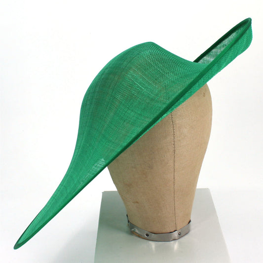 UK Made Sinamay Large Asymmetrical Sweep Hat Base - HA100