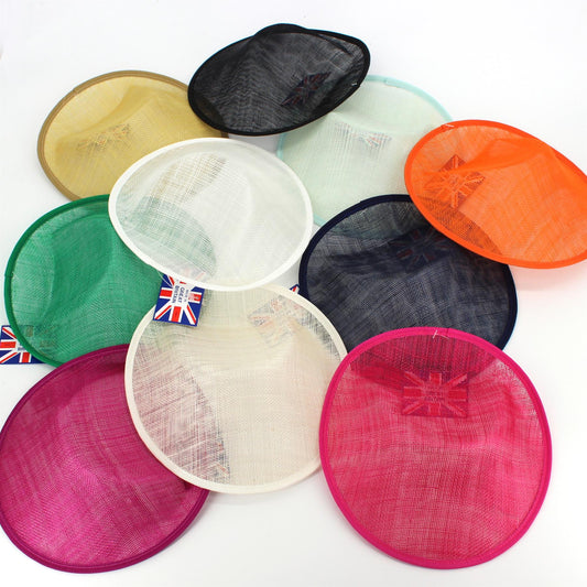 UK Made Sinamay Base Side Sweep 19x20cm - HA011S