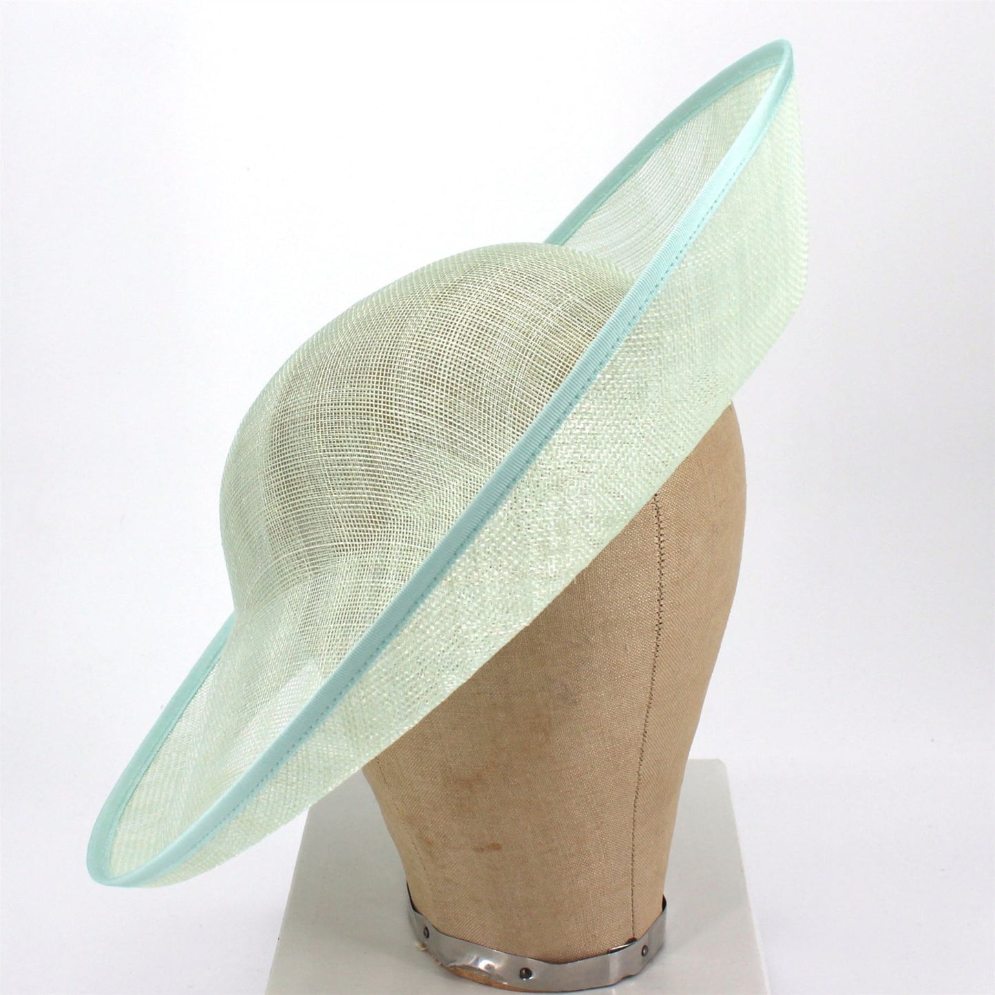UK Made Sinamay Round Up brim Hat Base 37cm - HA101