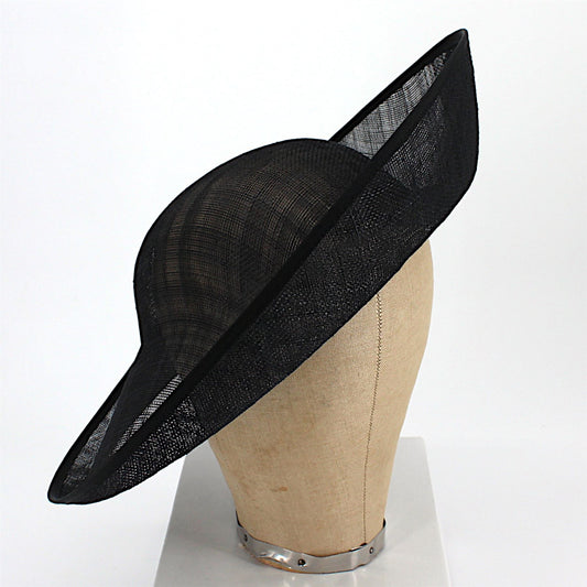 UK Made Sinamay Round Up brim Hat Base 37cm - HA101