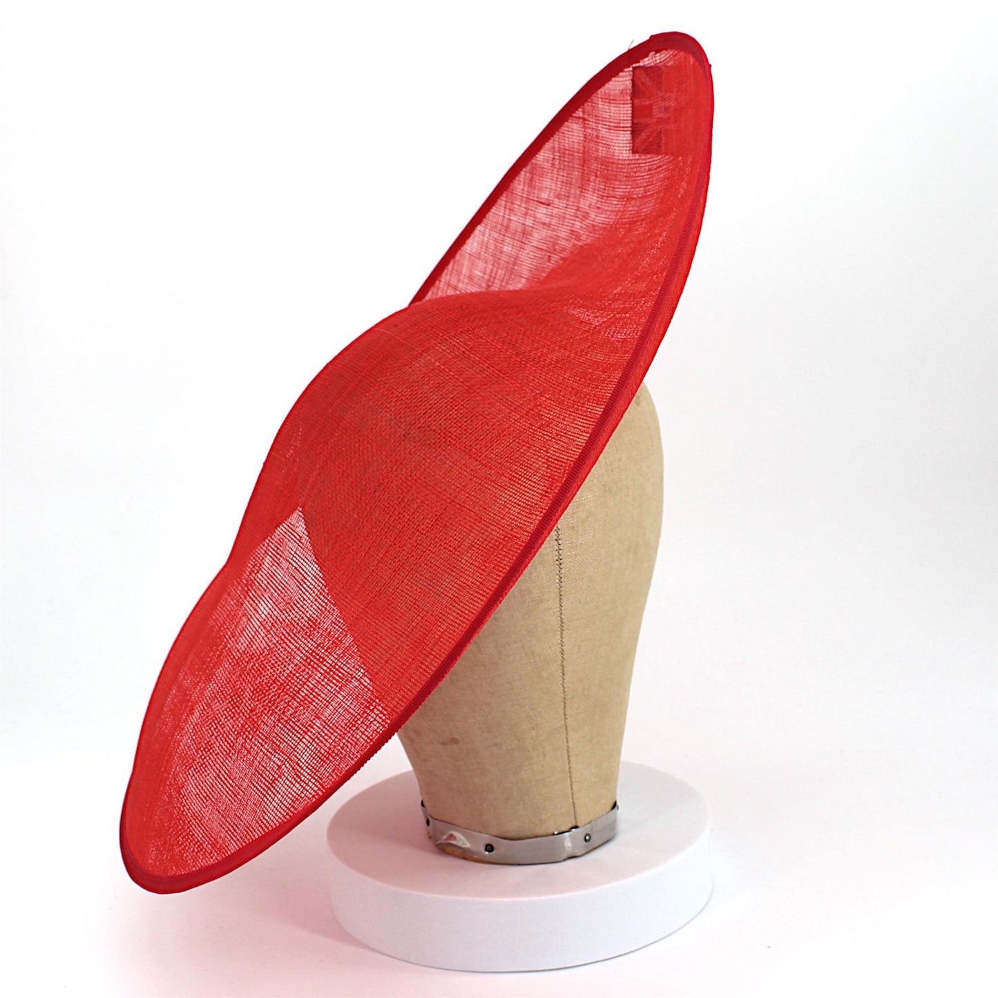 UK Made Sinamay Side Sweep Hat Base 43x45cm - HA080