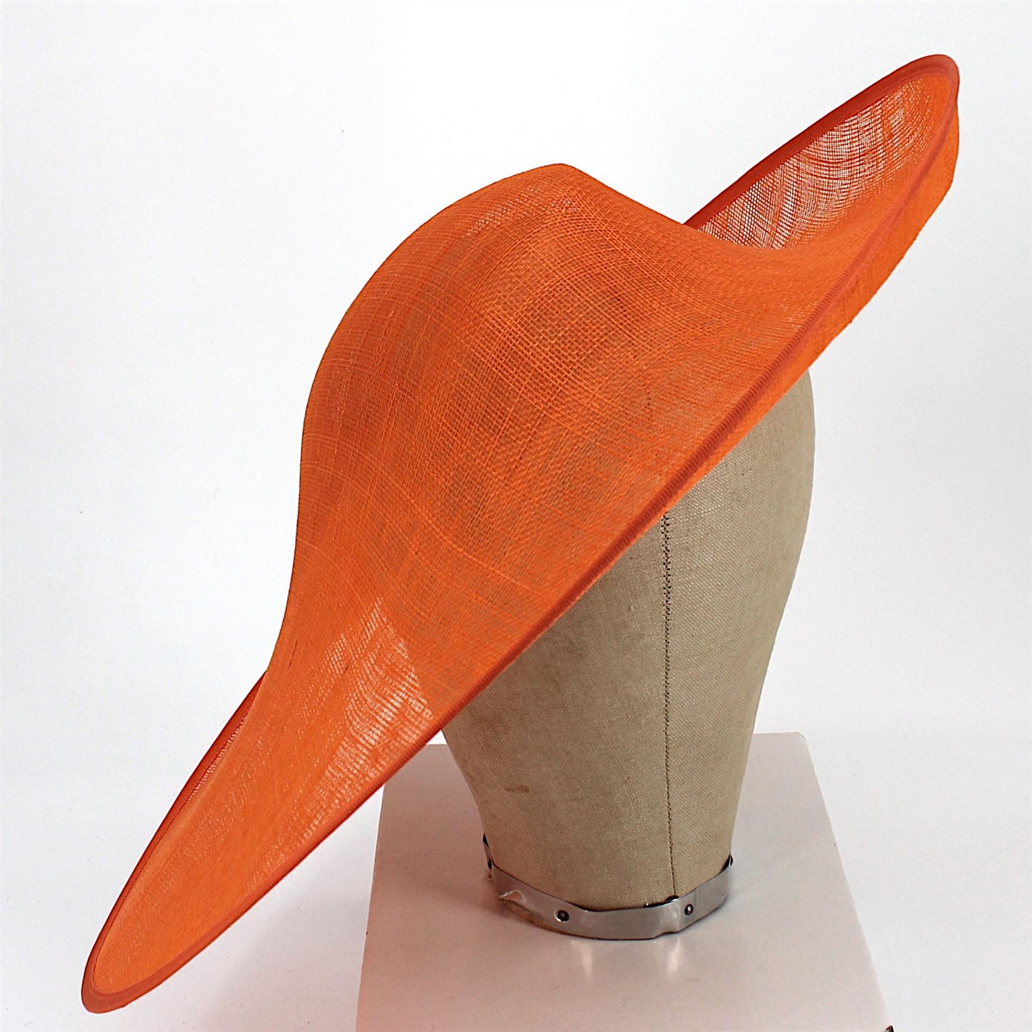 UK Made Sinamay Large Asymmetrical Sweep Hat Base - HA100