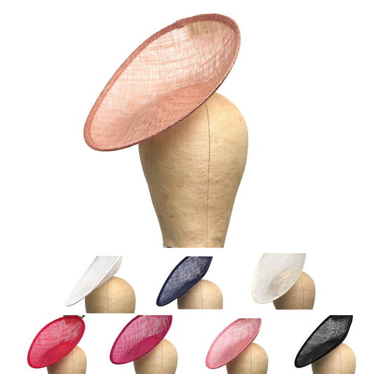 Sinamay Saucer Up brim Base 26x27cm - HA019