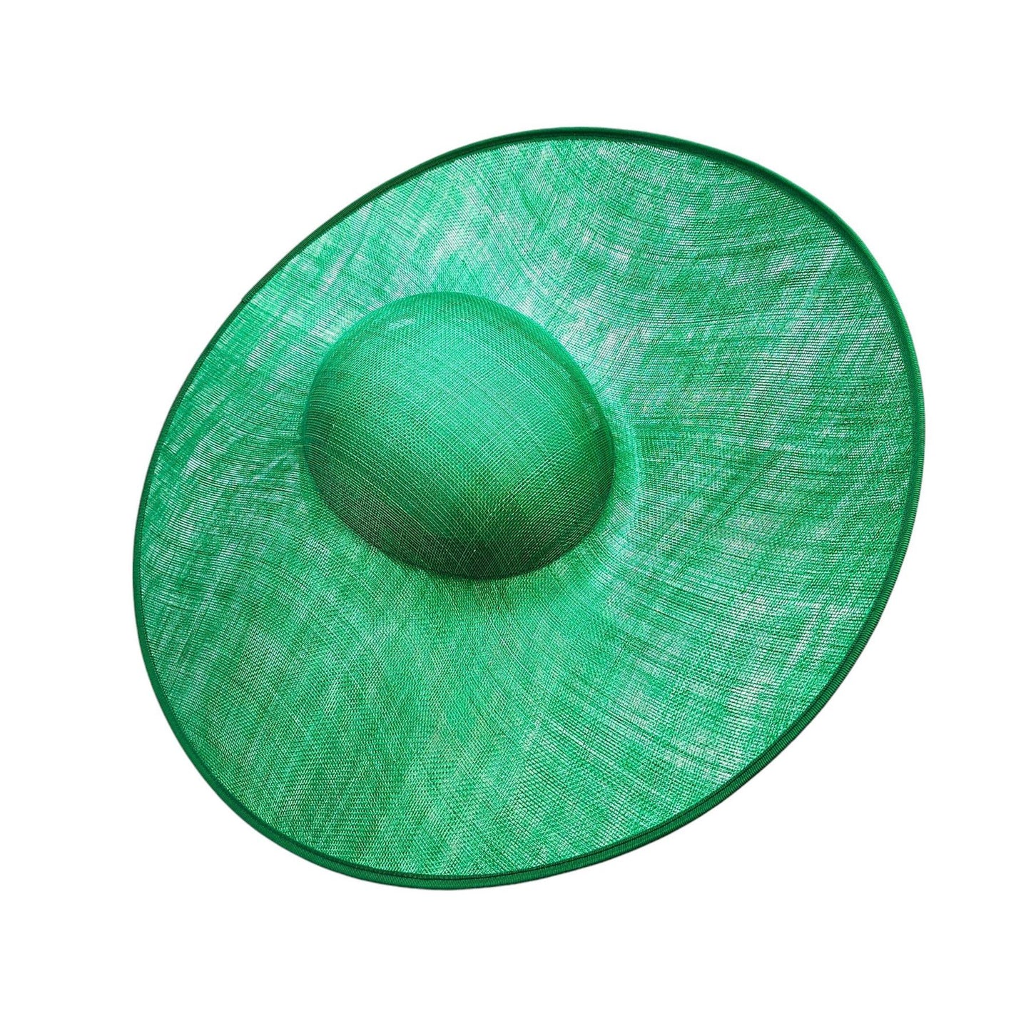 UK Made To Order Huge Sinamay Side Sweep Extended Brim Round Crown HA089
