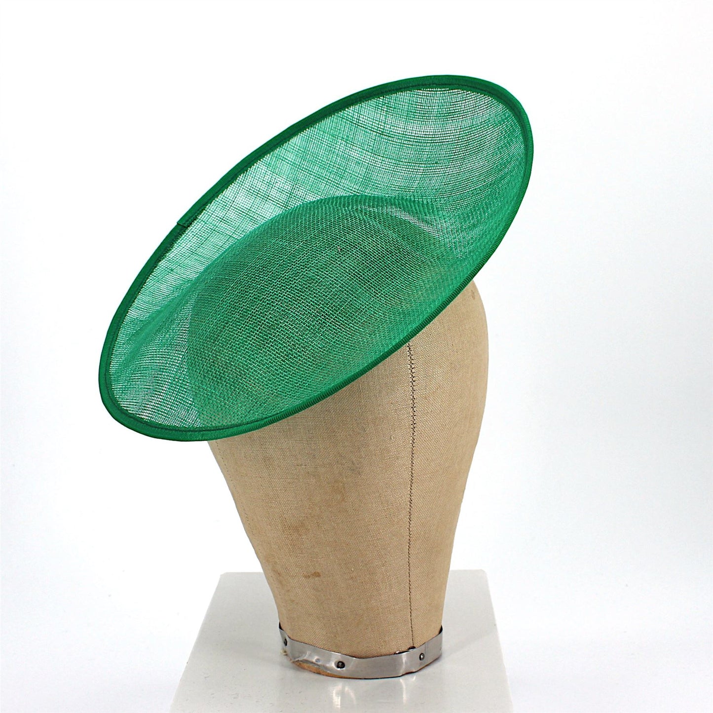 UK Made Sinamay Sweep Saucer Fascinator Base HA012