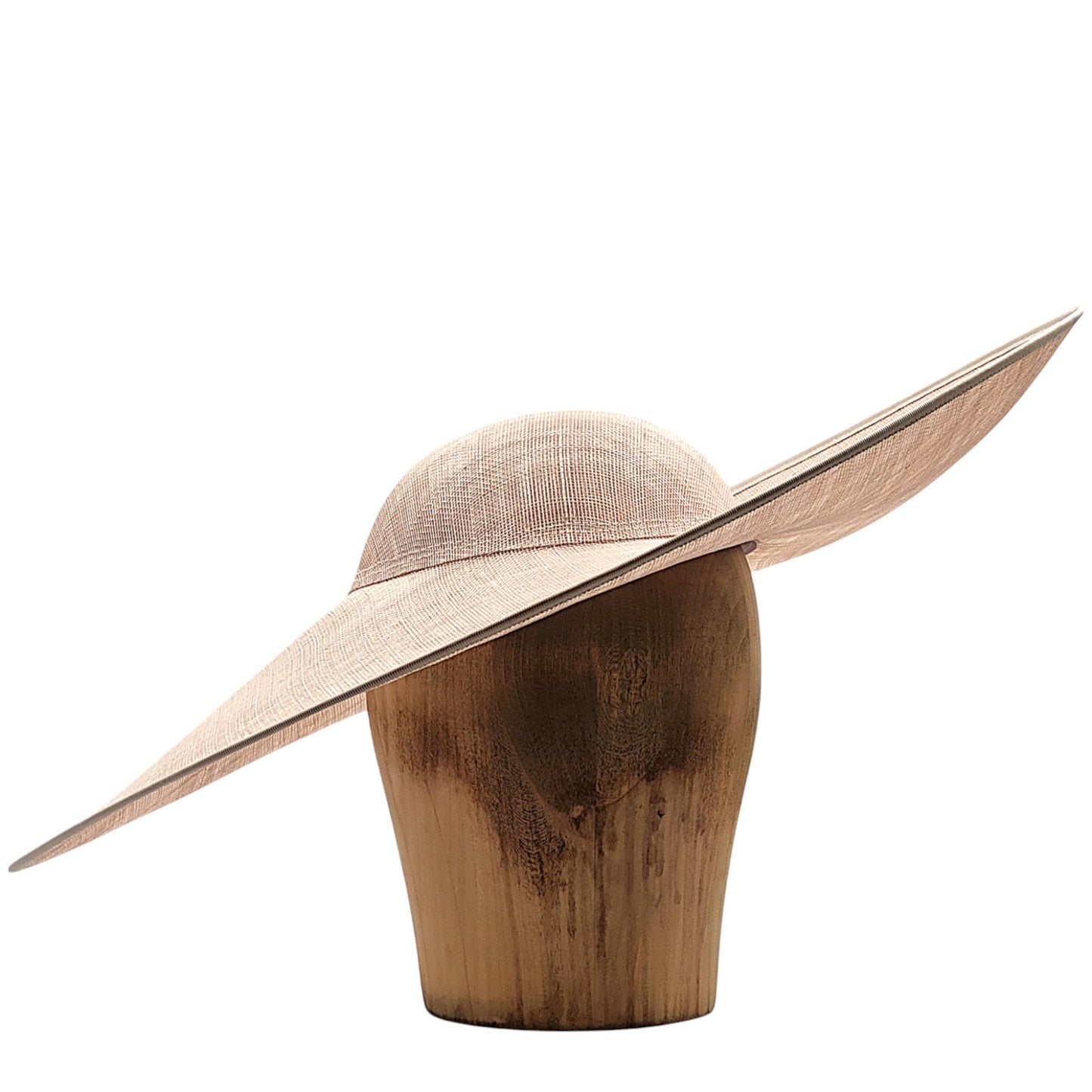 UK Made to Order Huge Sinamay Side Sweep Round Crown 46cm - HA084