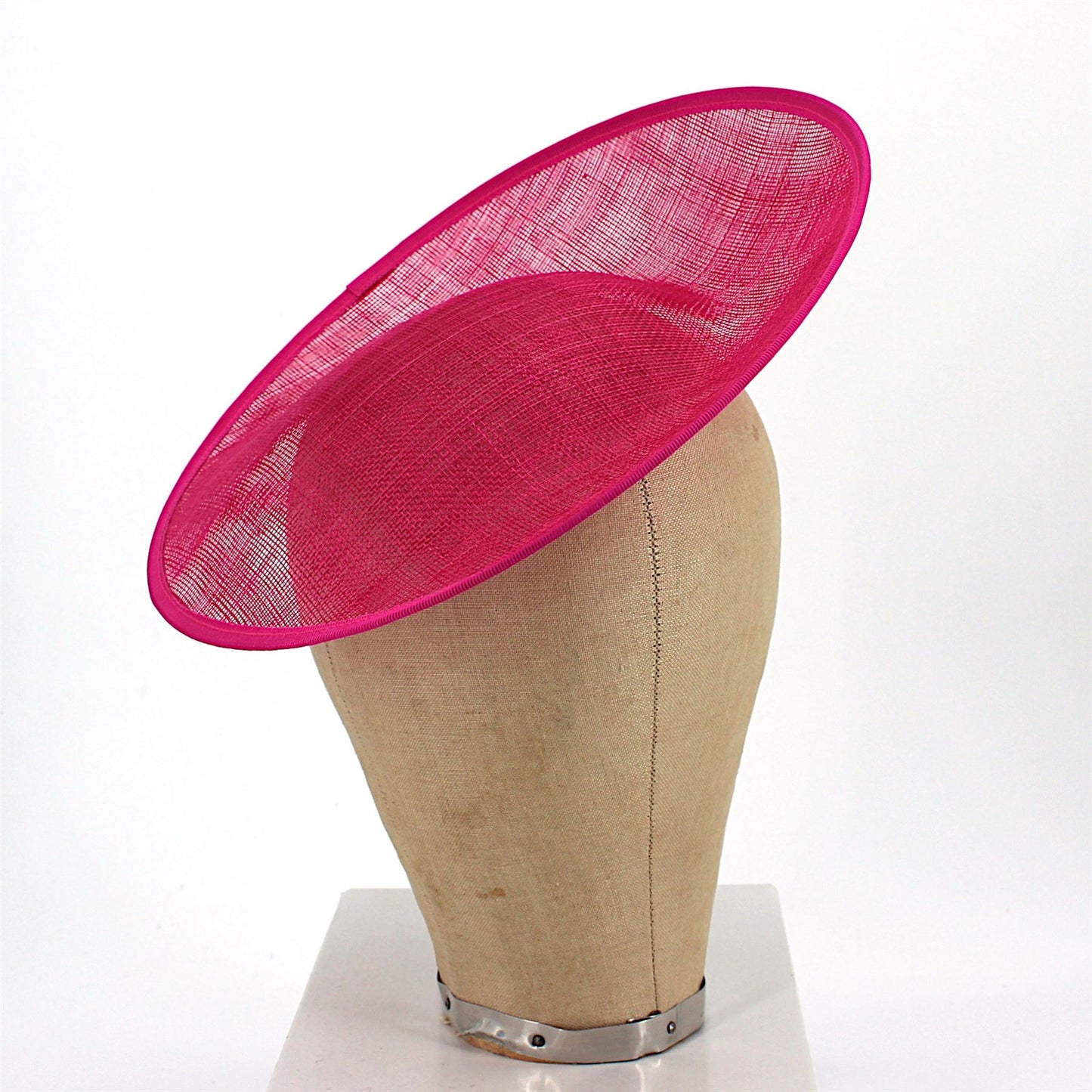 UK Made Sinamay Sweep Saucer Fascinator Base HA012