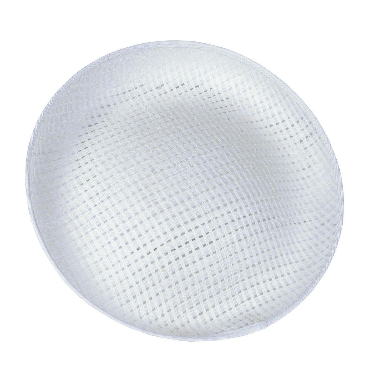 Rafia Straw Up brim Hat Base 31cm White - HA001