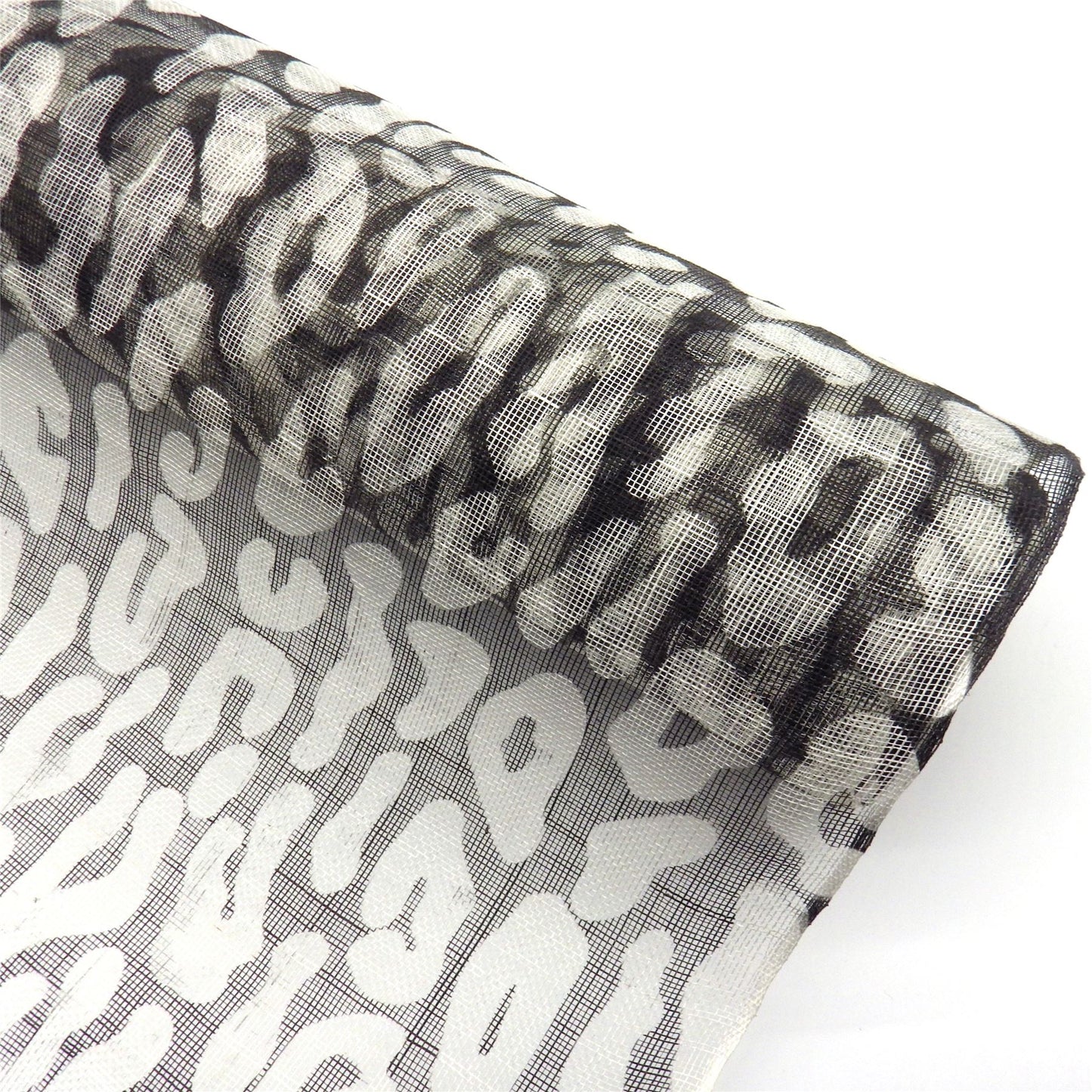 Large Leopard Print Sinamay 90cm x 1m FS044