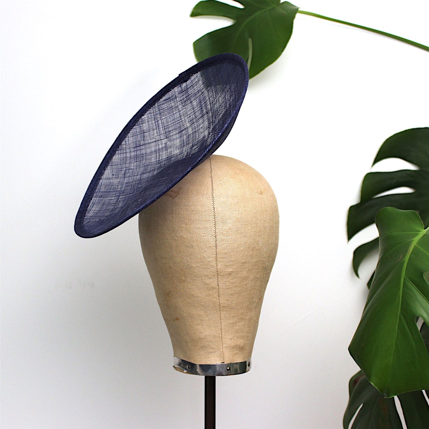 Sinamay Saucer Up brim Base 26x27cm - HA019