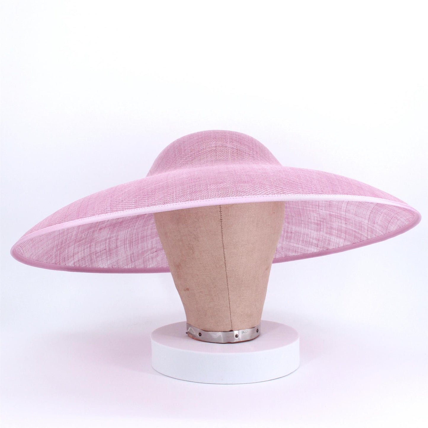 UK Made Sinamay Wide Down Brim Hat Base 48x42cm - HA098