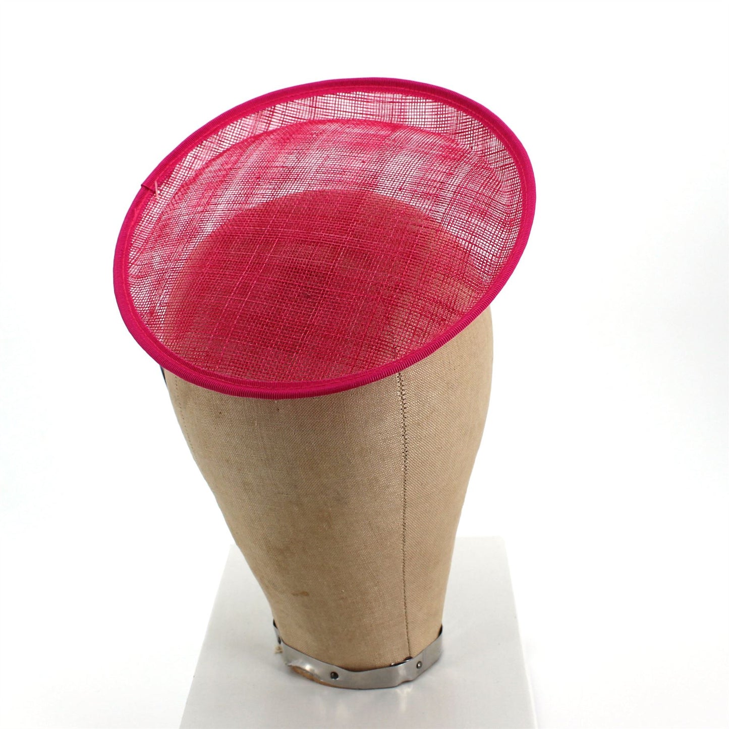 UK Made Sinamay Saucer Base 20cm Across - HA016S