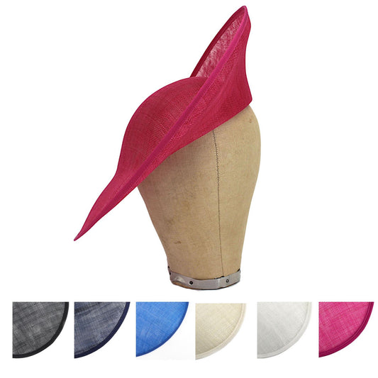 UK Made Sinamay Sweep Fascinator Base 34cm - HA106