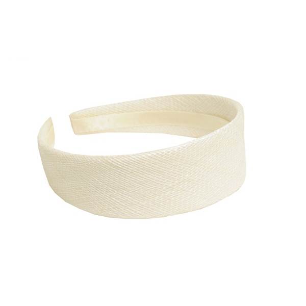 Sinamay Covered Satin Headband 37cm - HB015