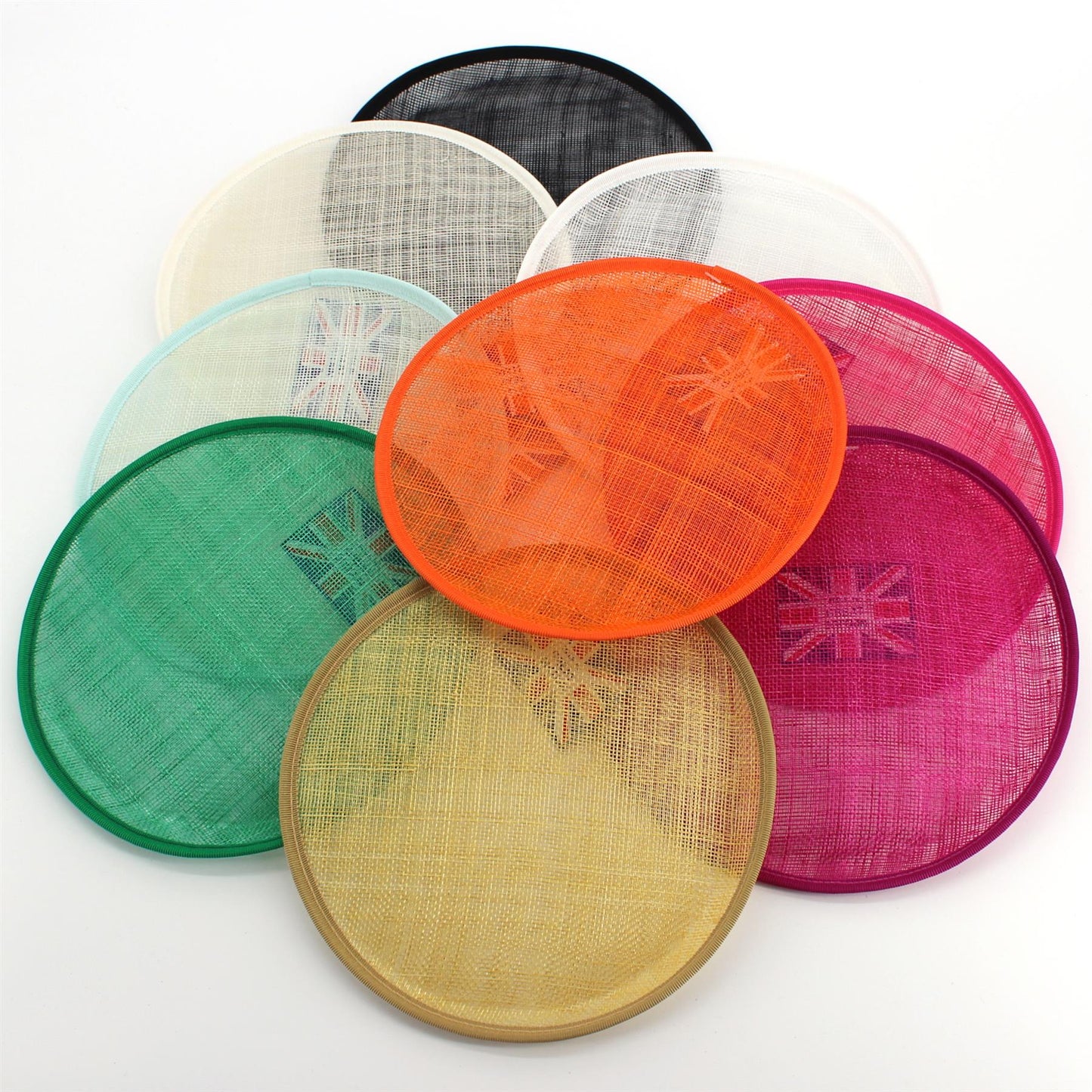 UK Made Sinamay Saucer Base 20cm Across - HA016S