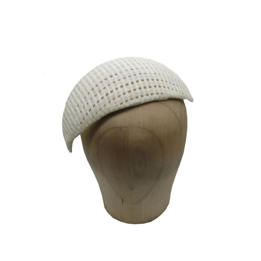 Open Weave Rafia 3D Halo Headband 12x31cm Ivory - HA006
