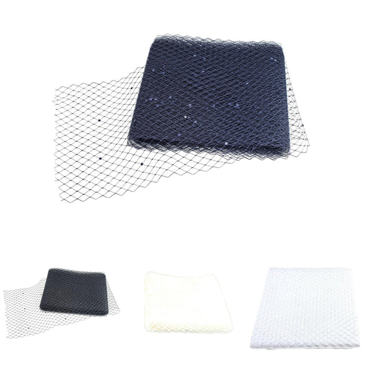 Sequin Merry Widow Veil 30cm x1m - BR008