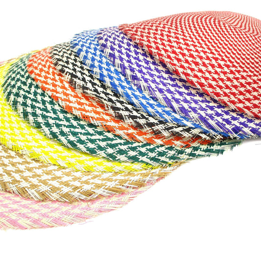 Buntal Straw Mat 2 Tone Hat Base 47cm - HF003