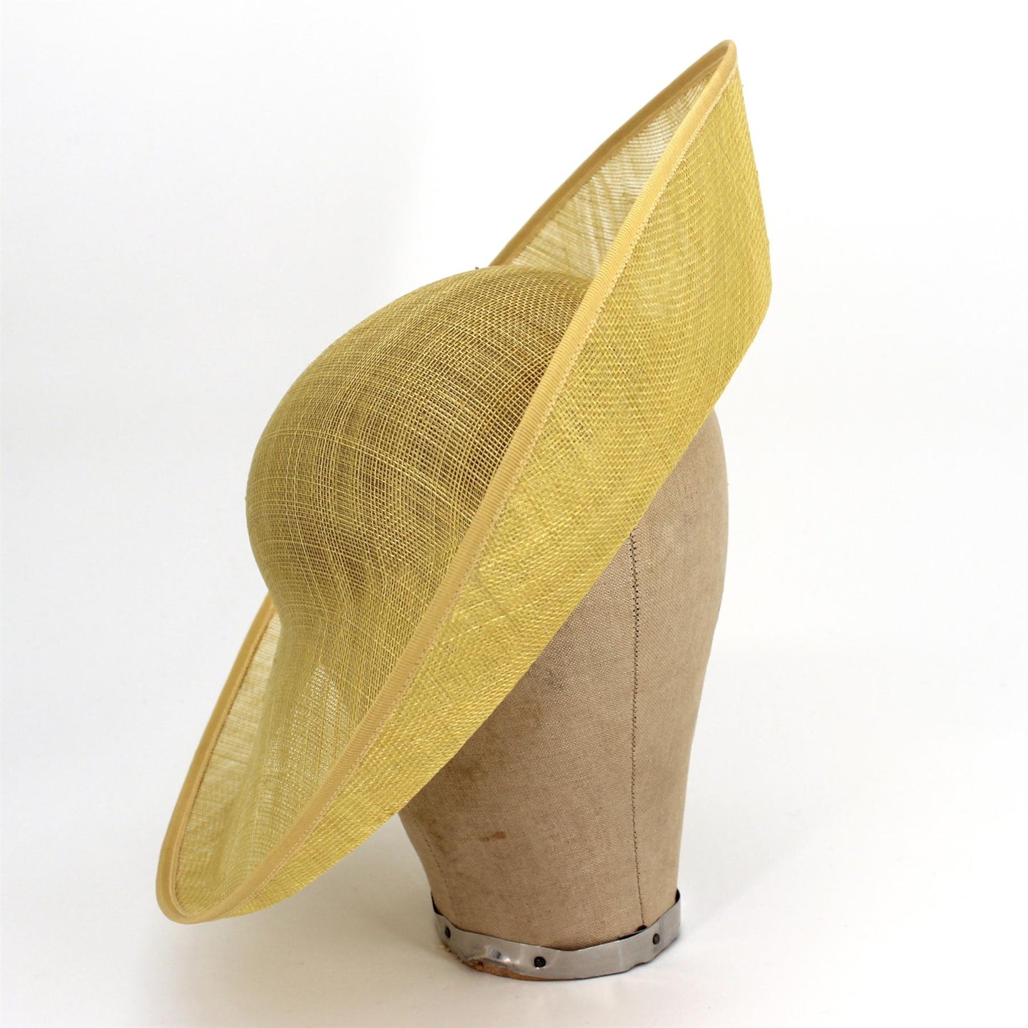 UK Made Sinamay Round Up brim Hat Base 37cm - HA101